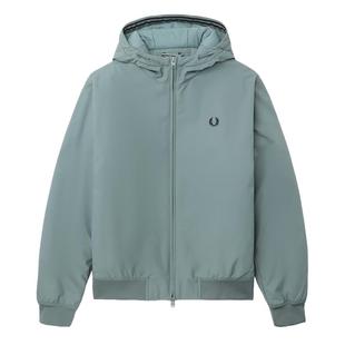 FRED PERRY男装连帽拉链夹克2025秋季新款简约户外风纯色休闲外套