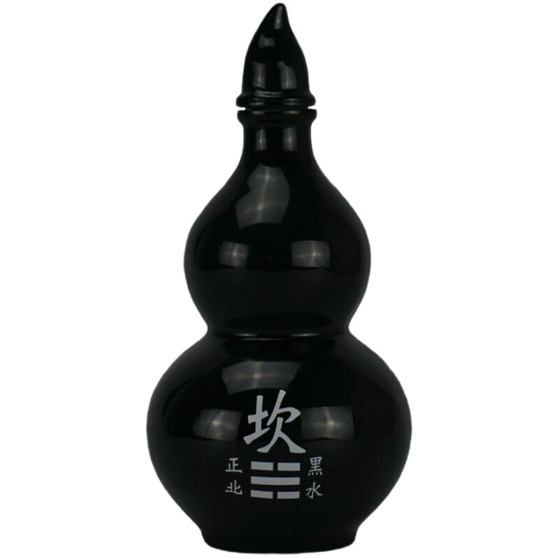 陶瓷补角新中式房屋葫芦摆件