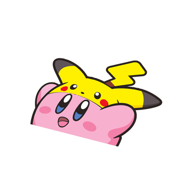 可爱星之卡比汽车玻璃防水贴纸