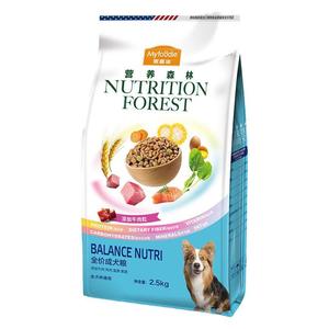 麦富迪营养森林狗粮2.5kg成幼全期通用金毛泰迪中大型犬宠物狗粮