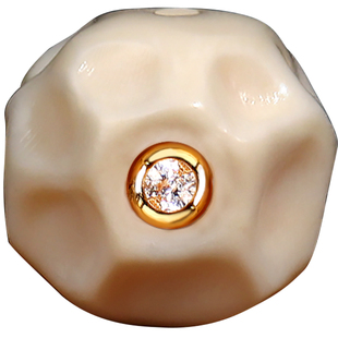 精工猛犸象牙无相珠隔珠散珠佛珠金刚星月菩提百香籽手串diy配饰