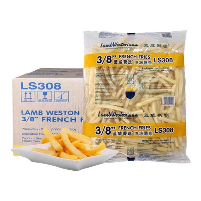 蓝威斯顿LS308冷冻油炸粗细裹粉咸味薯条汉堡商用零食半成品免邮