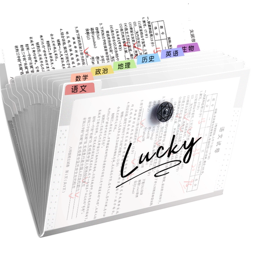 a4文件夹多层学生用插页试卷整理神器初中高中生书夹子科目分类试卷夹卷子资料册收纳袋风琴包文件袋大容量