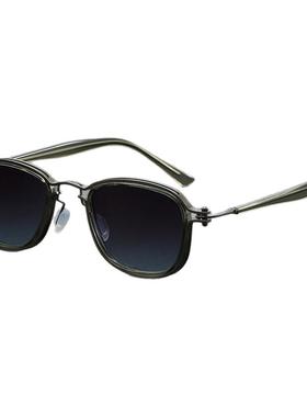 孙红雷同款复古方框金属个性墨镜