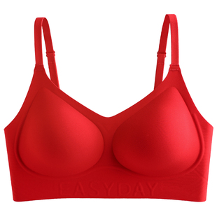 2026马年红色本命年内衣套装女结婚新娘小胸聚拢内裤一套文胸礼盒