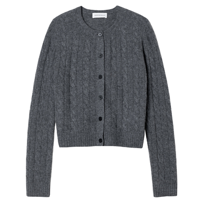 开衫圆领开衫针织衫女