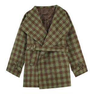 NEW DADADA【清风拂面】时尚休闲修身气质毛呢外套CHM3015