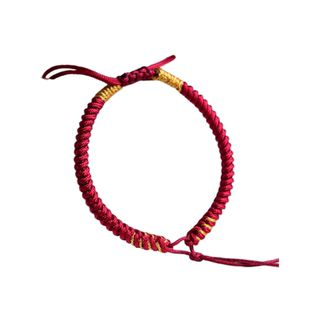 手工编织半成品金刚结手绳DIY绑朱砂水晶玉石转运珠平安扣手链绳