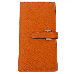 2025新款钱包女长款真皮H家钱夹抽带手拿包H扣多功能皮夹可放手机