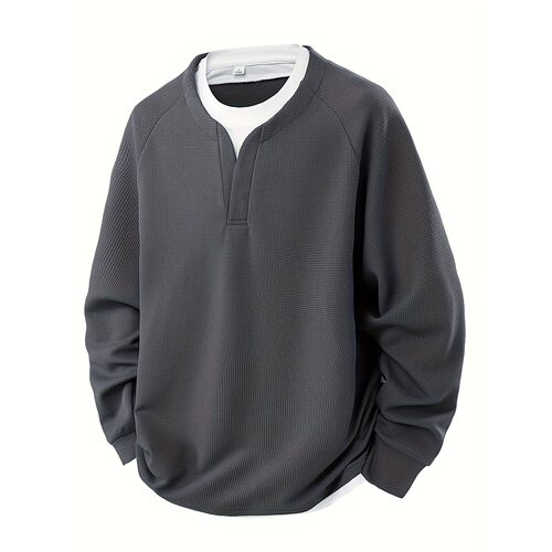 Y 12101 Color Block V Neck Sweatshirt 撞色卫衣 跨境供应