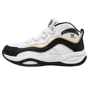 特步童鞋秋季新款儿童运动跑鞋男童耐磨减震缓震中大童系带篮球鞋