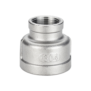 304不锈钢大小头异径内丝内螺纹管箍接头变径头水管接头水暖配件