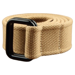 超厚多色工装帆布腰带双环扣男士女士休闲裤腰带青年潮流百搭皮带