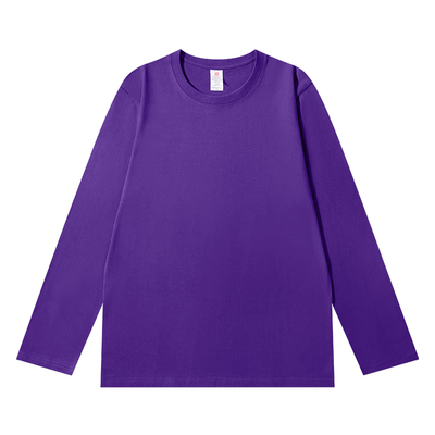 春秋长袖t恤女纯棉宽松彩色上衣