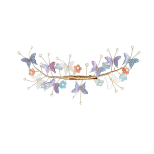 发饰森系 仙美日常发夹 超仙蝴蝶软杆簪子女古风夏季盘发头饰汉服