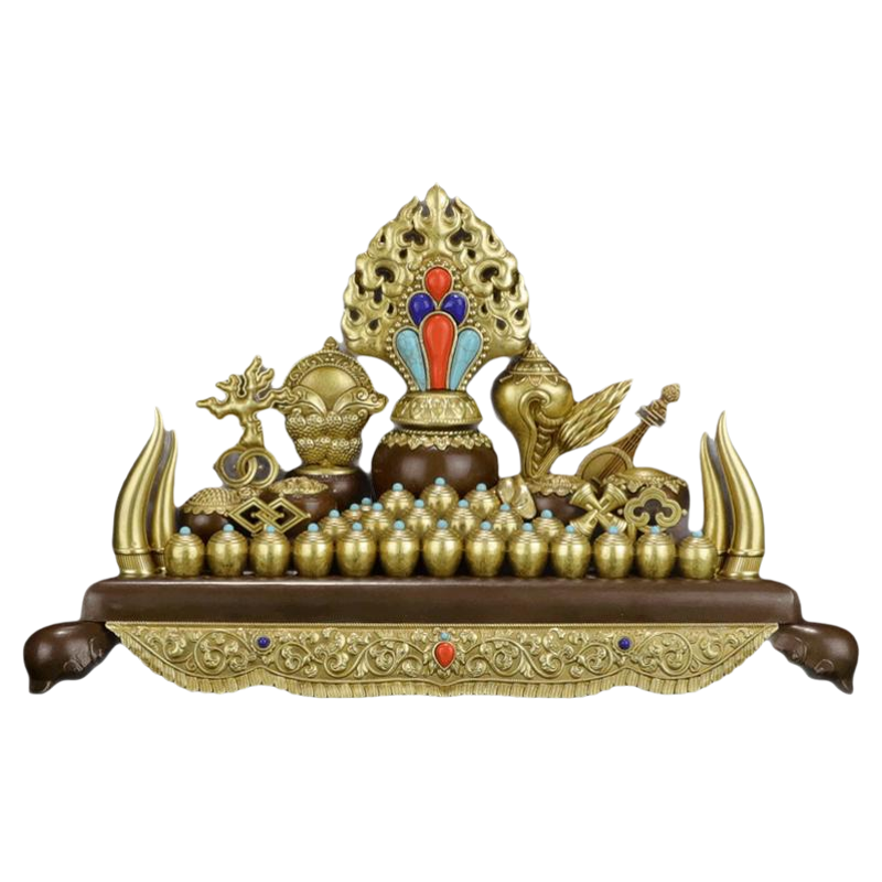 慧宝纯铜八吉祥佛具五妙欲海螺