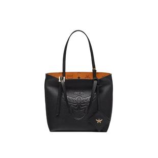 【自营】MCM月桂叶Logo压花图案女士时尚百搭单肩手提包MWPESAC04