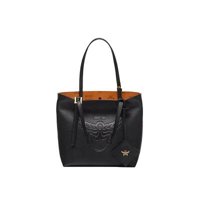【自营】MCM月桂叶Logo压花图案女士时尚百搭单肩手提包MWPESAC04