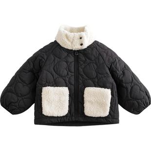 【商场同款】三防马克珍妮女童宽松时尚绗棉外套儿童棉服冬241227