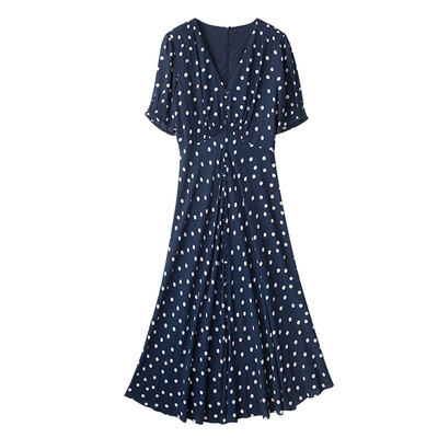 新款微胖风法式复古智熏连衣裙