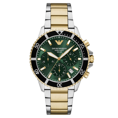 【新年礼物】Armani阿玛尼手表男世界探索者潜水表太阳能AR11695