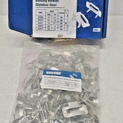 HOBOND BANDING BUCKLES STAINLESS STEEL 1/2 INCH 12.7 MM IMPA