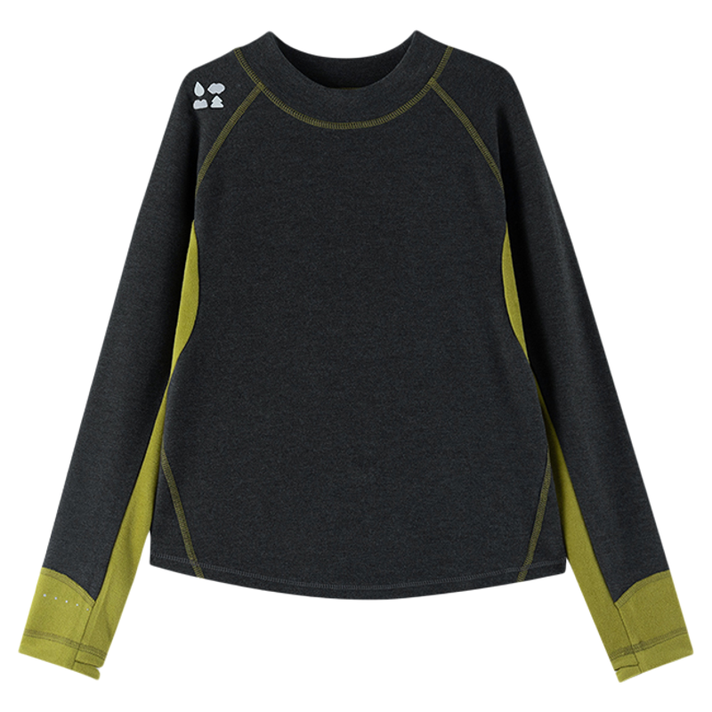 【萤火兽】森林棠25冬儿童「高效锁温」柔软保暖运动风半高领卫衣