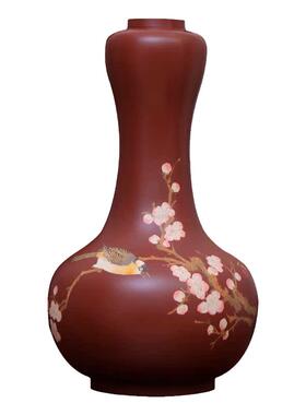 建水紫陶花瓶袁勇老师艺术收藏瓶
