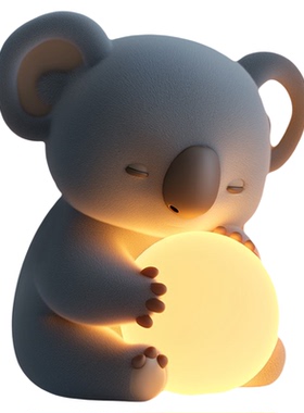 考拉小夜灯摆件氛围卧室床头柜睡眠台灯儿童房装饰女朋友生日礼物