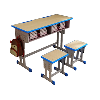 双人中小学生课桌椅培训校园书桌