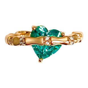 Dare买手店 LHwindsor温莎珠宝 帕拉伊巴爱心戒指蓝色情人节饰品