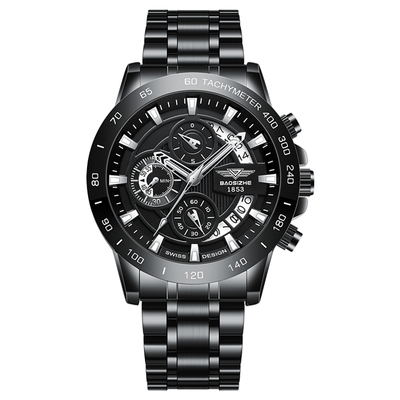 瑞士黑武士手表男款机械表