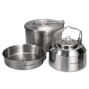 黑鹿本原烧水壶304不锈钢煎锅煮锅野外锅具户外便携露营野炊套锅