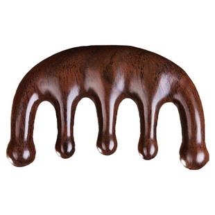 头皮经络五齿按摩梳头部养发头疗檀木梳子毛囊疏通五指筋络刮痧梳