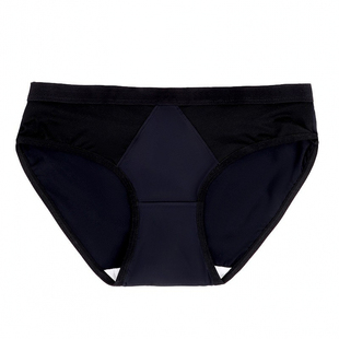 内裤女士锦纶光滑网纱半透明纯棉裆轻奢黑色诱惑舒适弹力三角大码