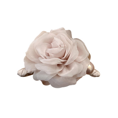 温柔花朵珍珠后脑勺抓夹