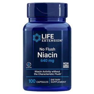 维生素B3烟酸500mg不潮红与潮红款100粒 life extension 美国直邮