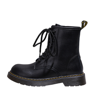 「鞋登」2026新款经典黑色真皮dr马丁靴女英伦风超轻1460厚底短靴