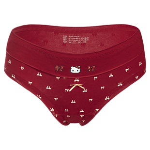 软萌kt~女生10a级抗菌女士红色内裤女本命年2026马年冬女款三角裤