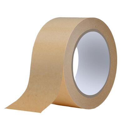 牛皮纸胶带高粘度强力可手撕抗油自粘胶布胶条快递包装打包相框美术生绘画裱画可书写大卷封箱防水耐磨办公