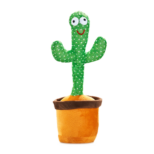 会唱歌跳舞的仙人掌电动鸭子宝宝训练抬头练习婴儿玩具儿童节礼物