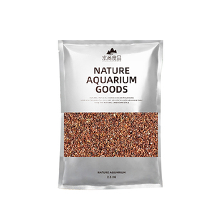 南美雨林沙底砂鱼缸造景化妆沙火山石头天然原生态溪流石红棕底沙