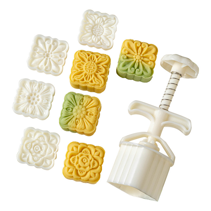 绿豆糕模具月饼新款花卉糕点山药泥冰皮手压式食品级做30g克5专用
