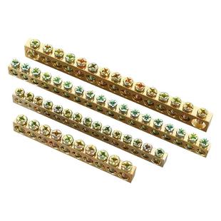 接地铜排地线排5/6/7/8/10/12/15/20孔零线排地排配电箱接地端子