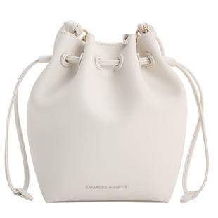 CHARLES&KEITH26夏季新款CK2-10782863时尚抽绳水桶包单肩斜挎包