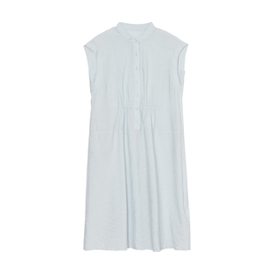 vilan/慧兰连衣裙女2025夏季新款时尚通勤减龄小立领中长款裙子