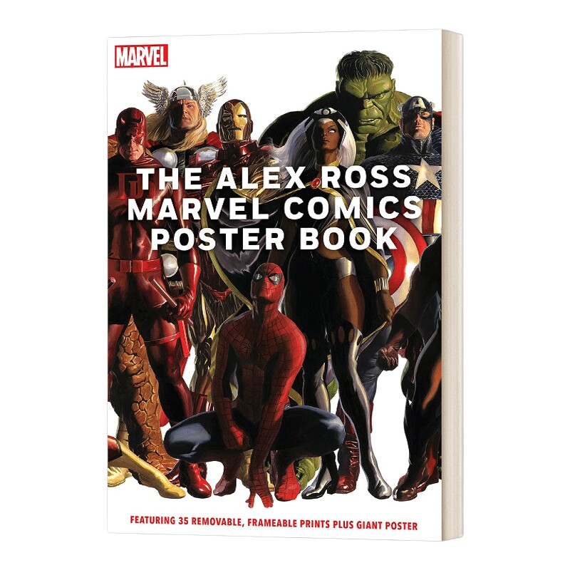 英文原版 The Alex Ross Marvel Comics Poster Book 亚历克斯 罗斯漫威漫画海报画集 英文版 进口英语原版书籍