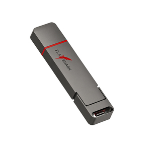 闪电鲨128G大容量固态u盘手机电脑两用双接口US3.2高速金属优盘