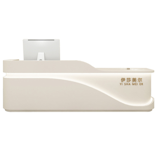 载丰年美容院收银台服装店吧台烤漆公司前台接待台简约口腔定制