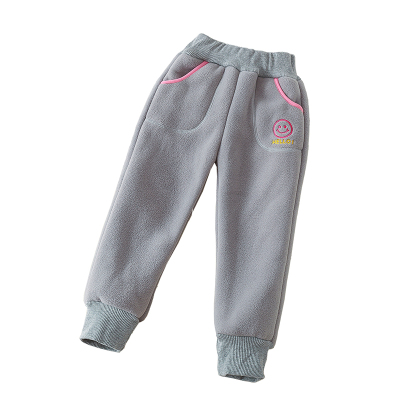 俏妞贝呗摇粒绒休闲裤一体绒